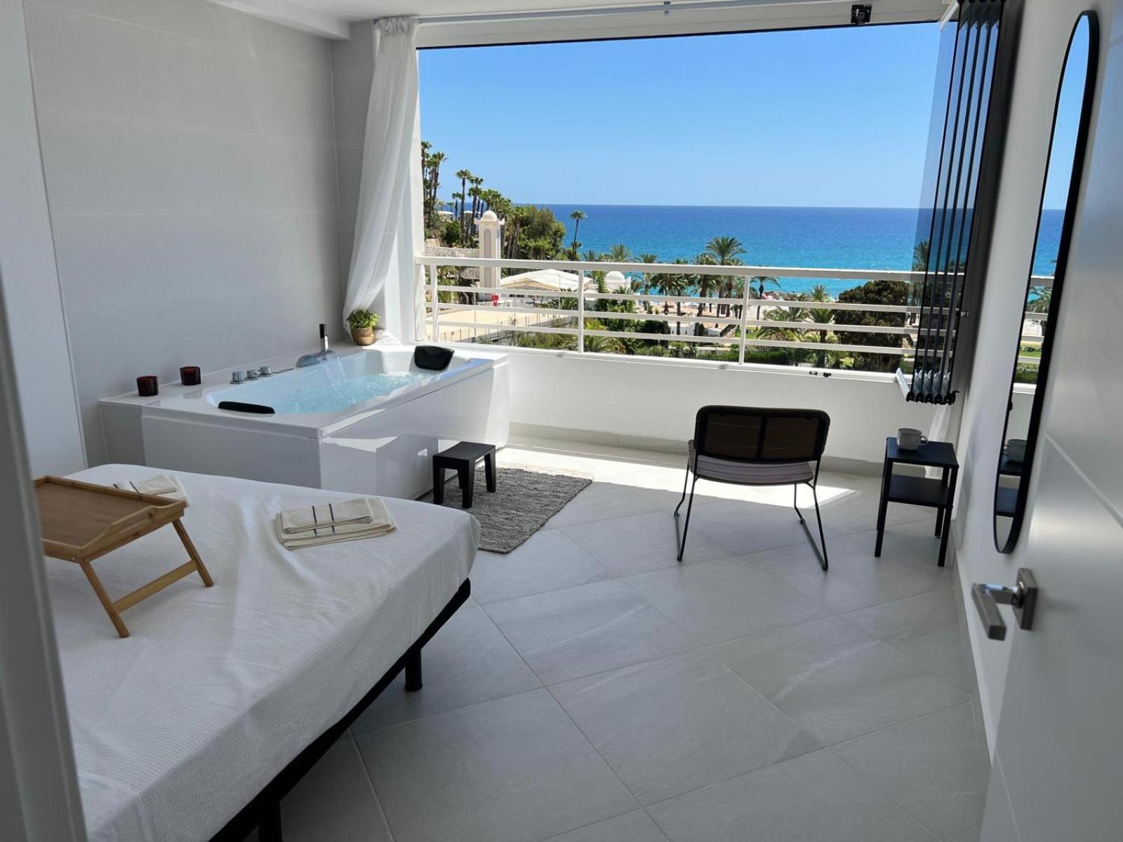 Modern Apartment Sea View With Private Jacuzzi Villajoyosa  Exterior foto